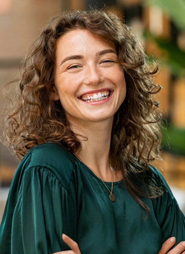 Patient smiling after visiting a trusted dentist in Cordera CO