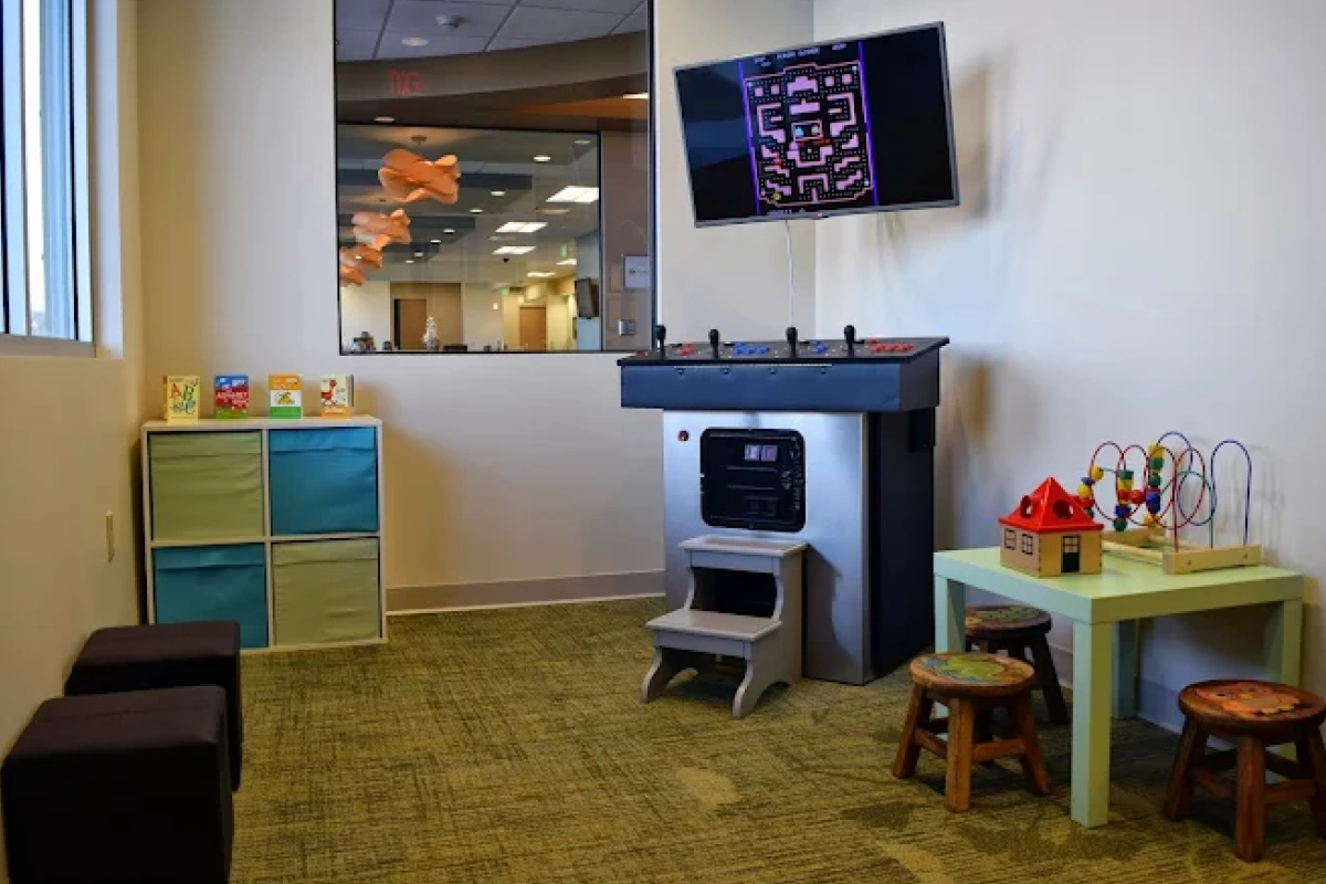 Children's game room at Powers Dental Group's Cordera dental office
